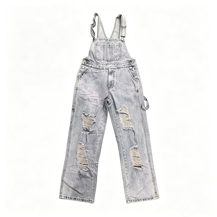 Herren Lässige Ripped Latzhose Drune