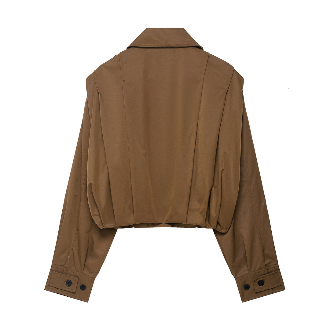 Damen lässige cropped Jacke Drune
