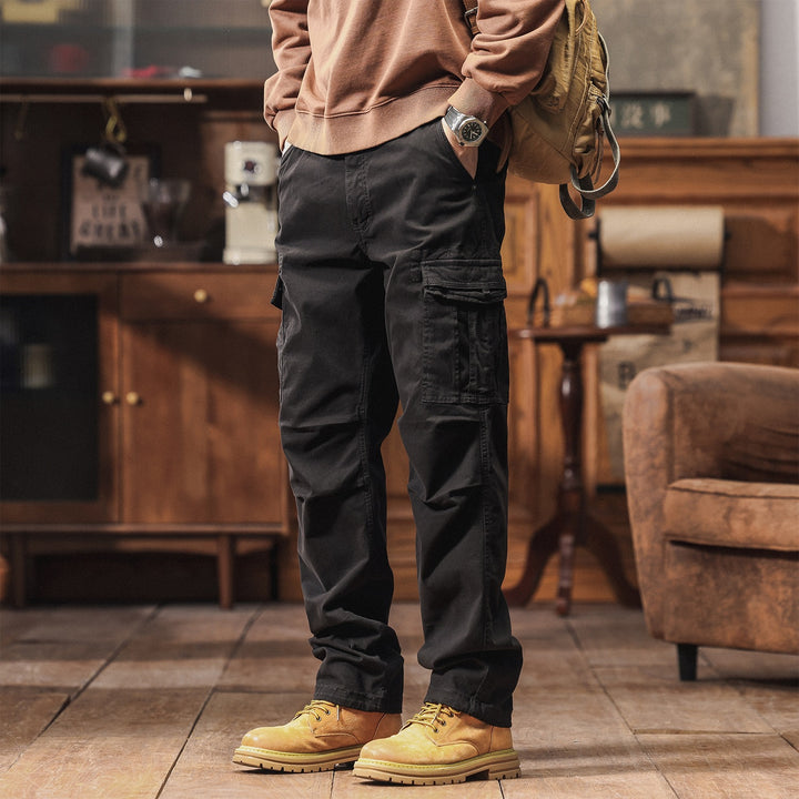 Herren Tapered Utility‑Cargo‑Hose mit Mehrfachtaschen und verstärkten Kniepartien Drune