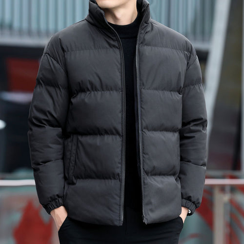 Herren Wattierte Kurzjacke mit Stehkragen, Thermofutter & elastischen Ärmelbündchen Drune