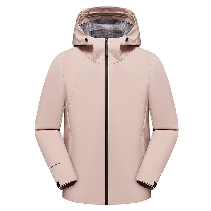 Herren dreilagige Softshell-Kapuzenjacke mit nahtversiegelter Wetterschutzmembran und ergonomischem Schnitt Drune