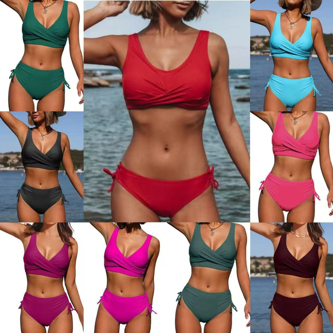 Damen Stilvoller Wickelbikini Drune