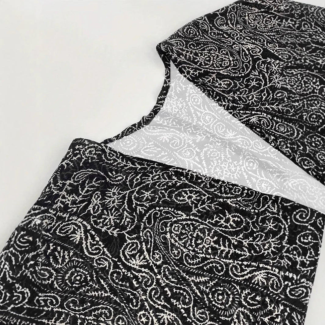Damen Leichte Offene Kimono-Cardigan mit Paisley-Print Drune