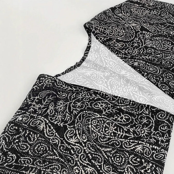 Damen Leichte Offene Kimono-Cardigan mit Paisley-Print Drune