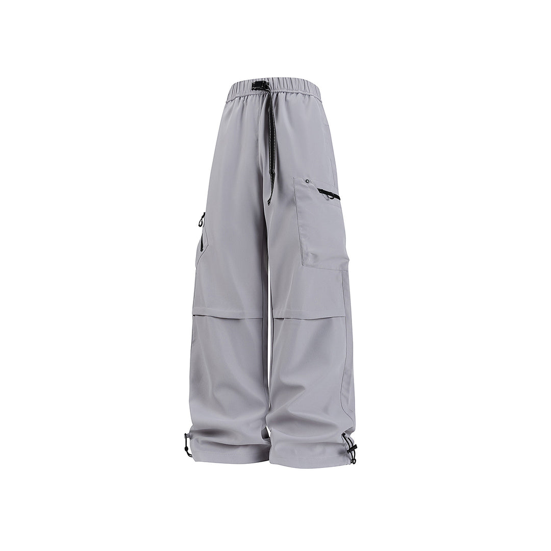 Damen Weite Utility-Cargohose mit verstellbarem Beinabschluss und Multifachtaschen Drune
