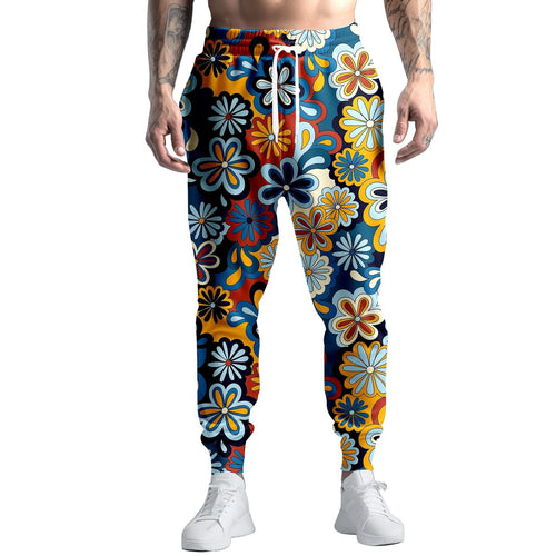 Herren Sportliche Jogginghose mit kreativem Mustermix Drune