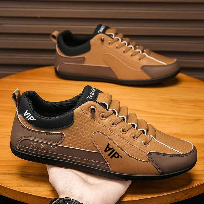 Herren Casual-Sneaker im Retro-Look mit geprägtem Obermaterial und kontrastierenden Overlays Drune