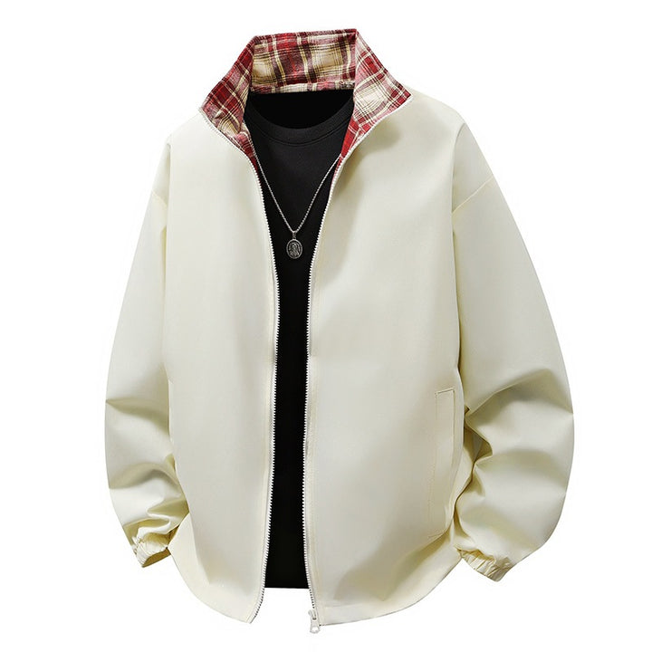 Herren Freizeitjacke mit kariertem Innenfutter Drune