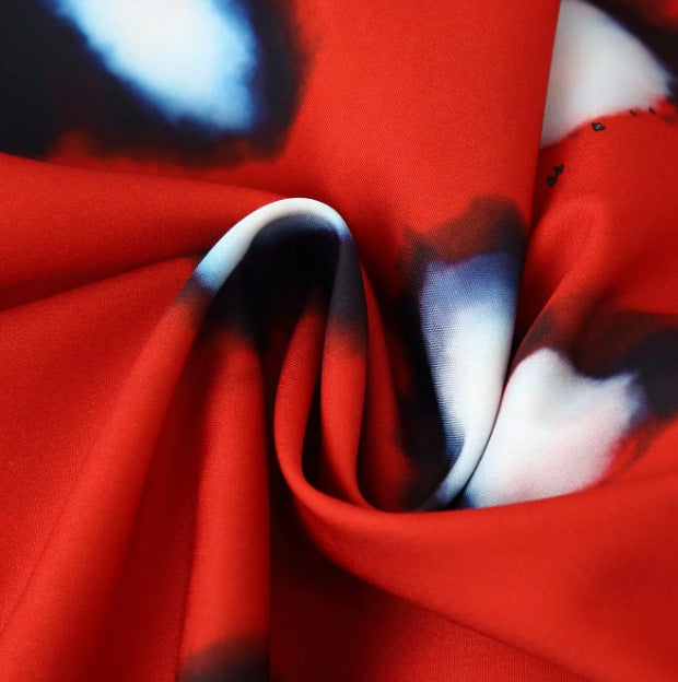 Damen Fransen‑Pareo mit Animal‑Print und Bindeschleife Drune