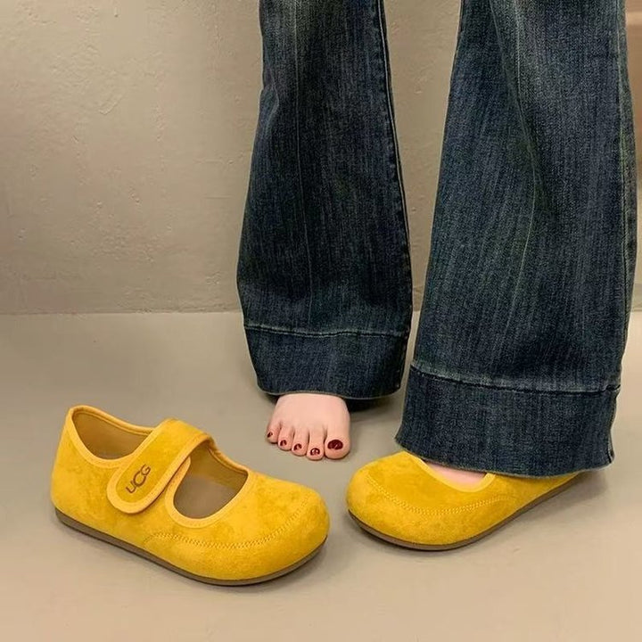 Damen Komfortable Mary Jane Schuhe Drune