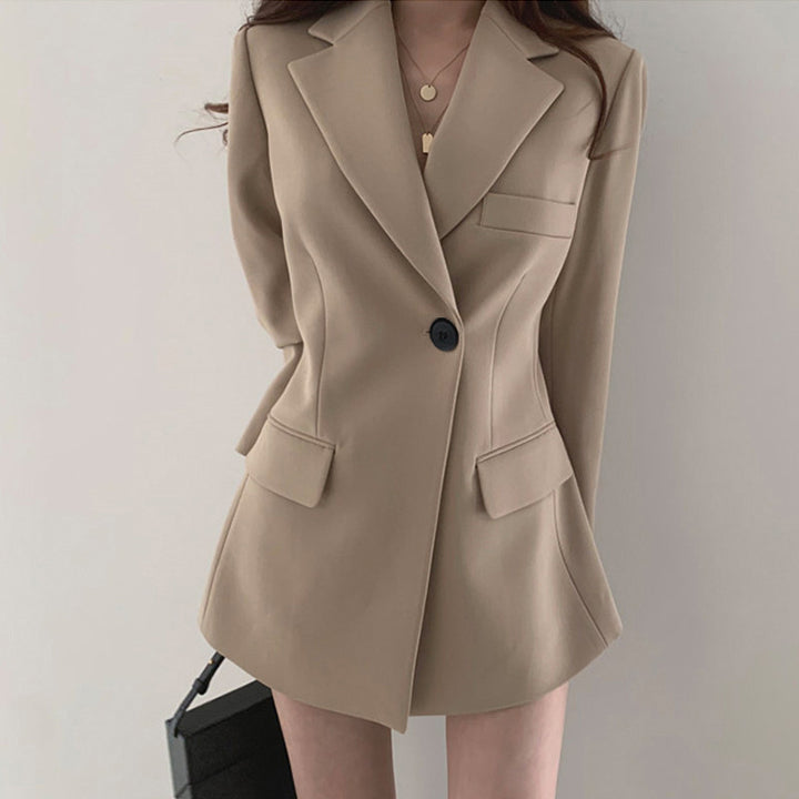 Damen Eleganter Kurzblazer mit Schalkragen Drune