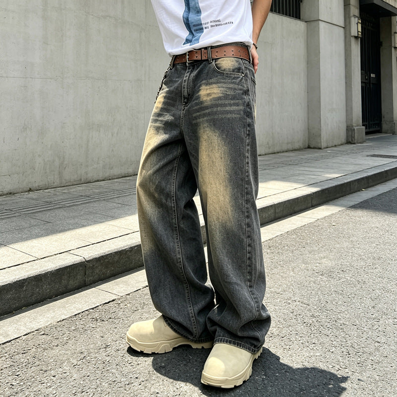 Herren Bequeme Weit geschnittene Jeans Drune
