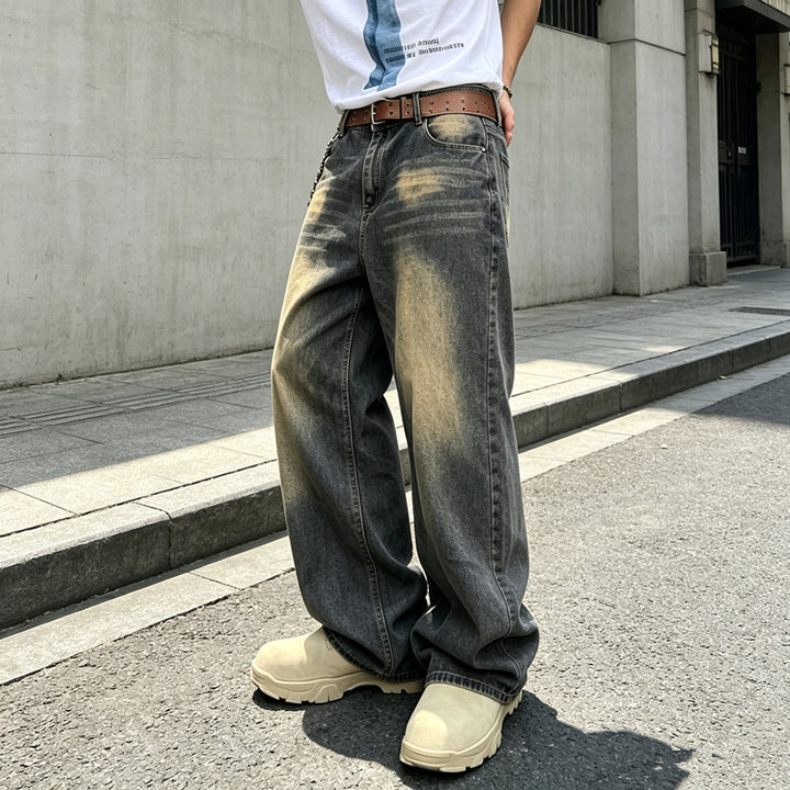 Herren Bequeme Weit geschnittene Jeans Drune