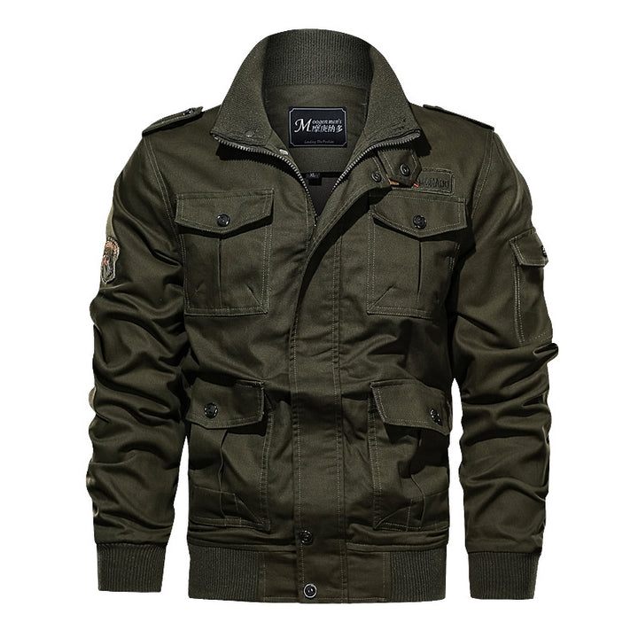 Herren nan robuste Fieldjacke mit Mehrfachtaschen, gesteppter Innenleiste und Rippbündchen Drune