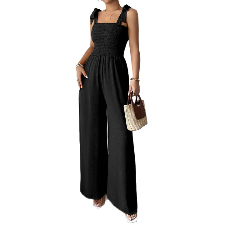 Damen Maxi-Kleid mit raffiniertem Rüschendesign und elastischem Oberteil Drune