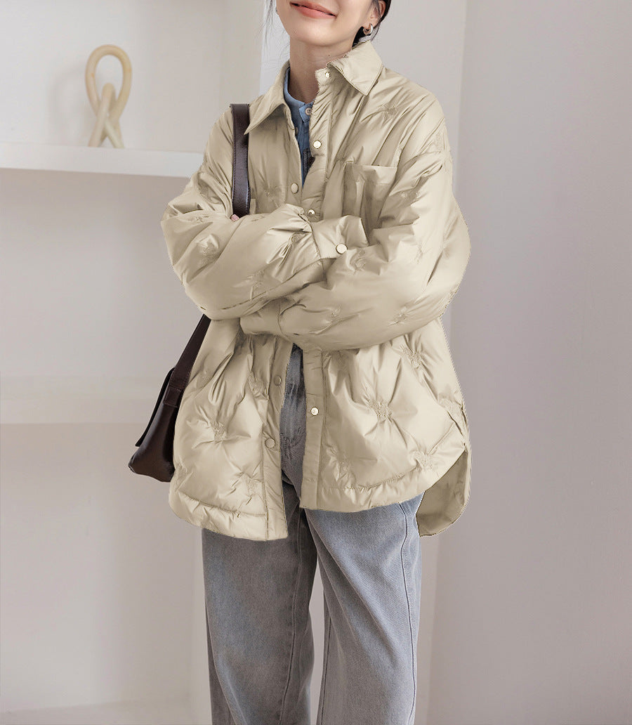 Damen elegante und gefütterte Übergangsjacke Drune