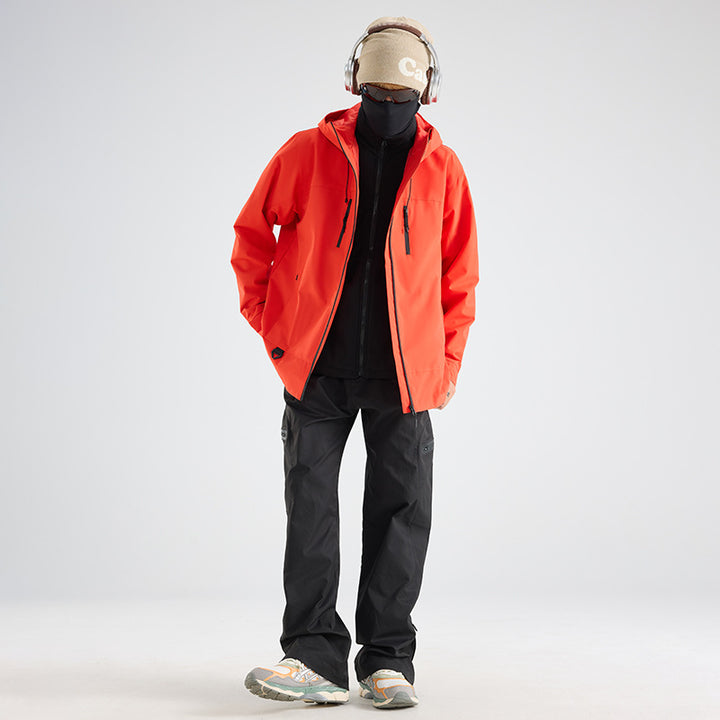 Herren Ultraleichte Allwetter-Softshelljacke mit hoher Sturmblende, 4‑Wege‑Stretch und verdeckten Brusttaschen Drune