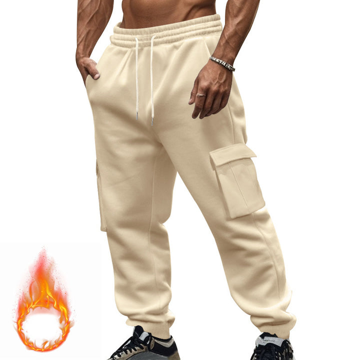 Herren nan Utility-Joggerhose mit seitlichen Klappentaschen, Kordelzugbund und konischer Passform Drune