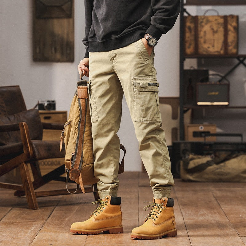 Herren Cargo-Jogginghose mit Multifunktionstaschen & elastischen Bündchen Drune