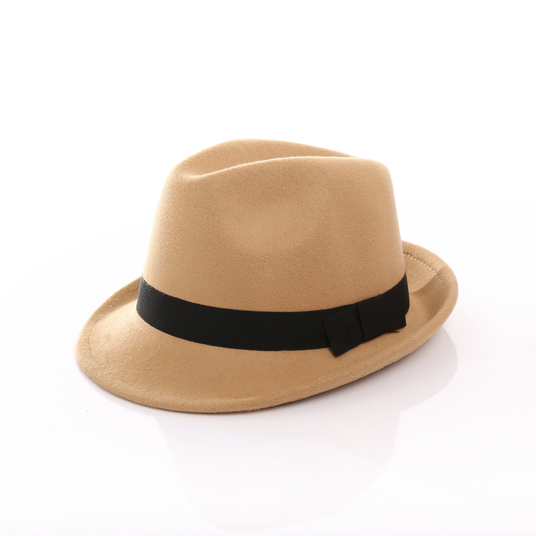 Damen Fedora-Hut aus hochwertigem Wollmix mit stilvollem Band Drune