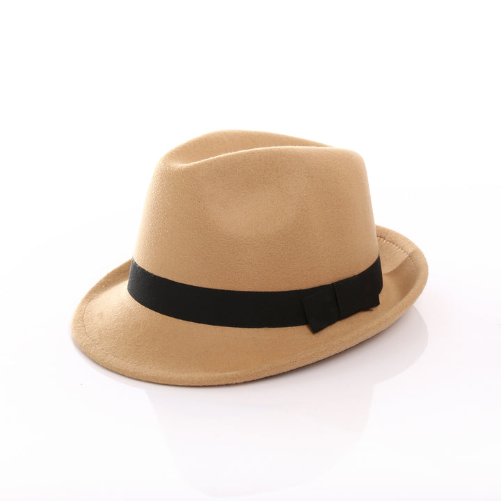 Damen Fedora-Hut aus hochwertigem Wollmix mit stilvollem Band Drune