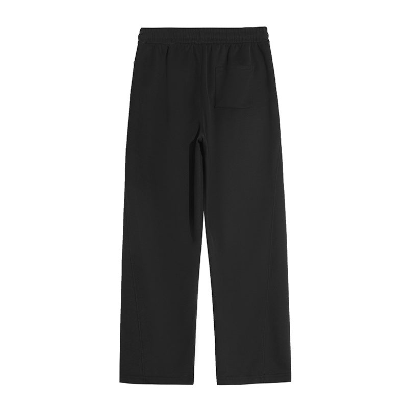 Herren Locker geschnittene Tech-Freizeithose mit elastischem Bund, Kordelzug & Bügelfalte Drune