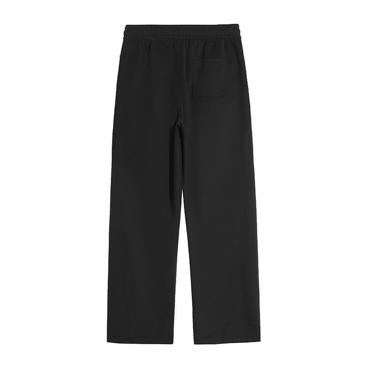 Herren Locker geschnittene Tech-Freizeithose mit elastischem Bund, Kordelzug & Bügelfalte Drune