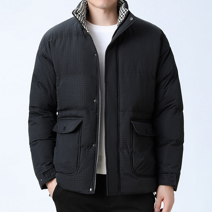 Herren Steppjacke mit hohem Kragen Drune