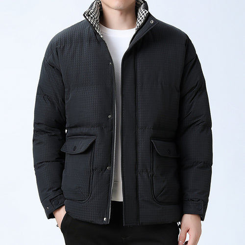 Herren Steppjacke mit hohem Kragen Drune