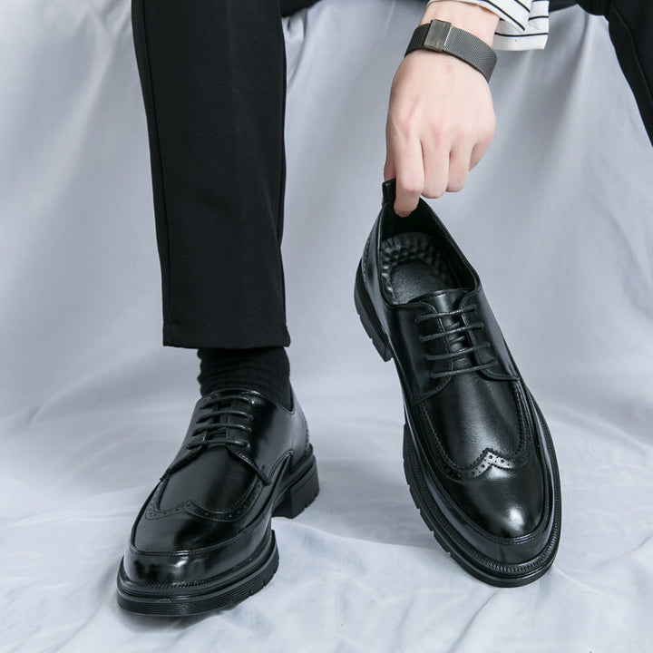Herren Elegante Schnürschuhe aus hochwertigem Leder mit rutschfester Sohle Drune