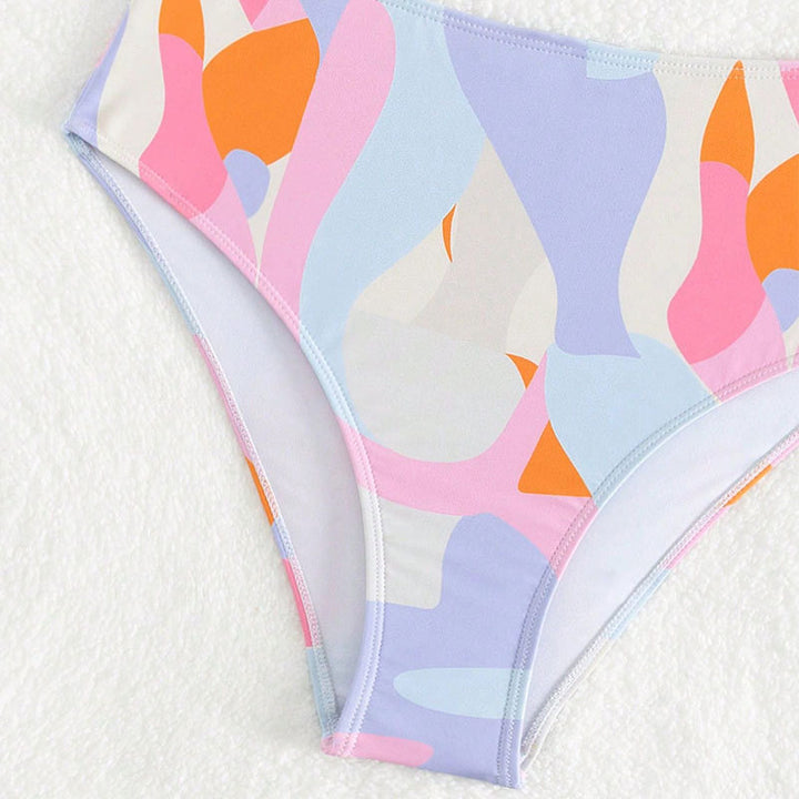 Damen Hochgeschnittener Bikini mit raffiniertem Design Drune