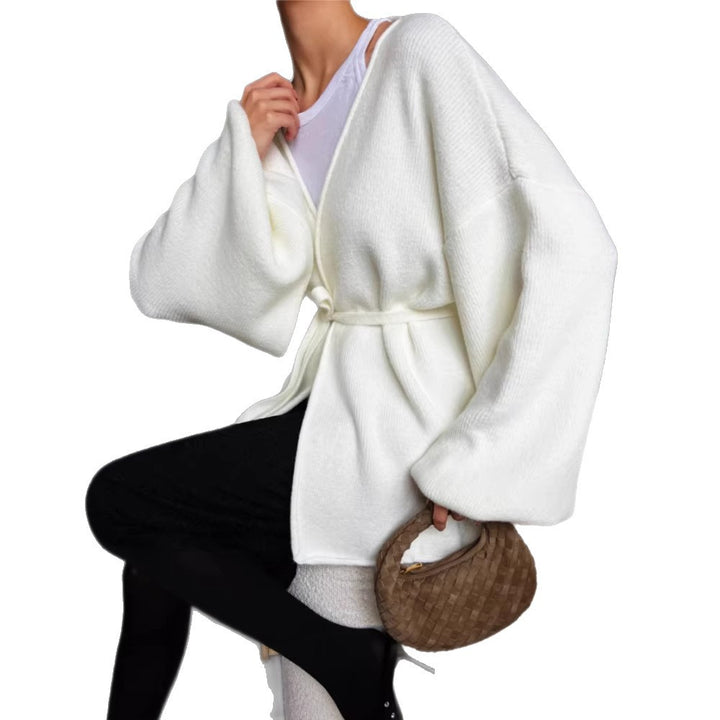 Damen Gemütlicher Oversized Strickcardigan Drune