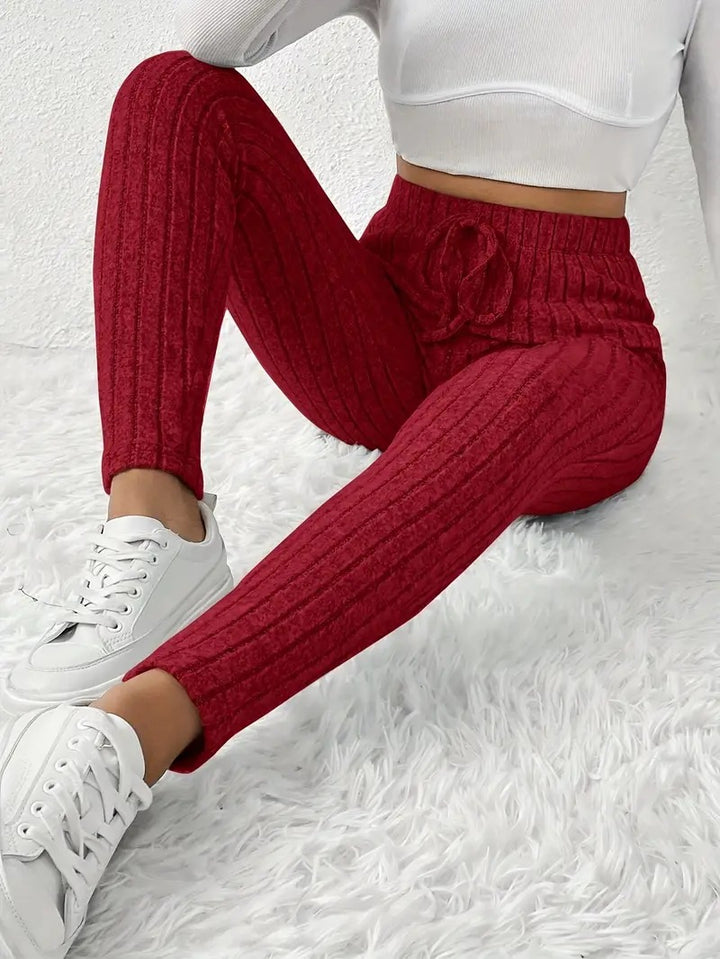 Damen Gefütterte Sweatpants mit Rippstruktur Drune