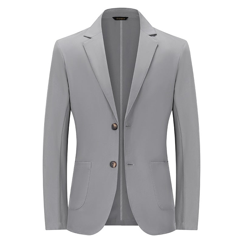 Herren Modernes Slim-Fit Sakko mit schmalem Revers und aufgesetzten Taschen Drune