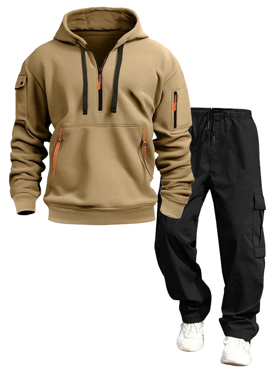 Herren lässiger Kapuzenpullover und Jogginghose Drune
