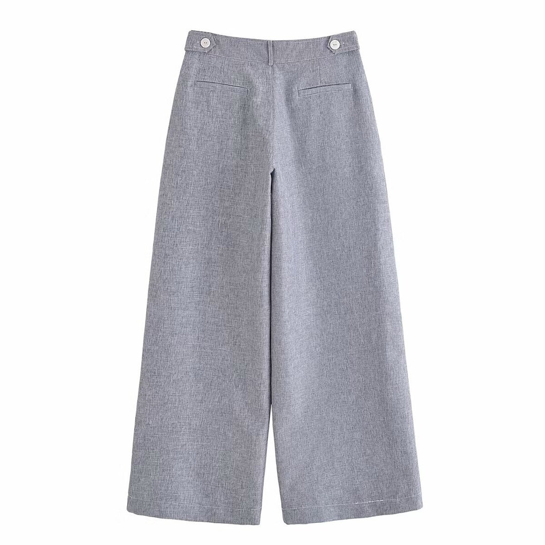 Damen Weitgeschnittene Anzughose mit elegantem Bund Drune
