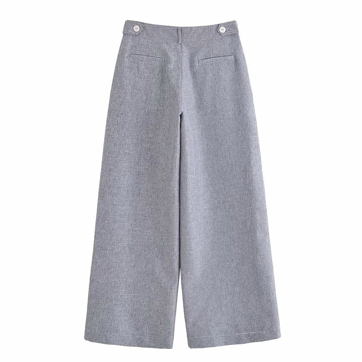 Damen Weitgeschnittene Anzughose mit elegantem Bund Drune