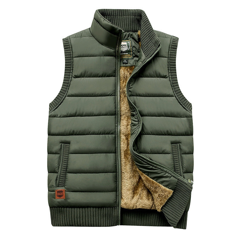 Herren Gepolsterte Thermo‑Steppweste mit Teddy‑Fleece‑Futter und Rippenbündchen Drune