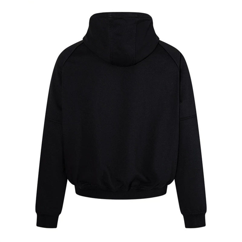 Damen Kapuzen-Sweatjacke im Bomberstil mit Karabiner-Schnallenverschluss Drune