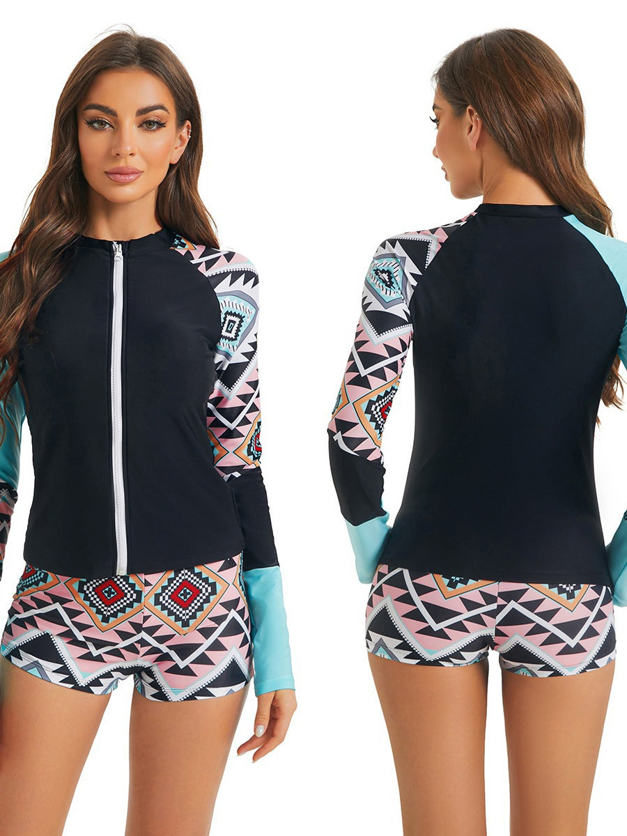 Frauen UV-Schutz Rash Guard Set Drune