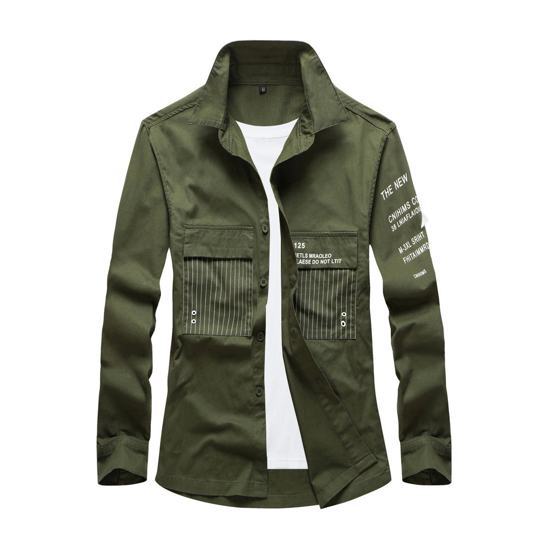 Herren Modische Utility-Hemdjacke Drune