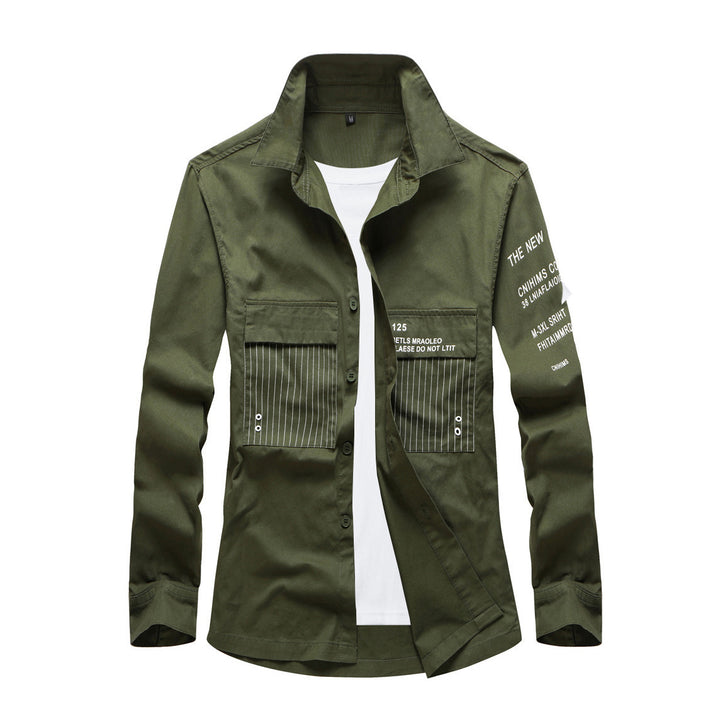 Herren Modische Utility-Hemdjacke Drune