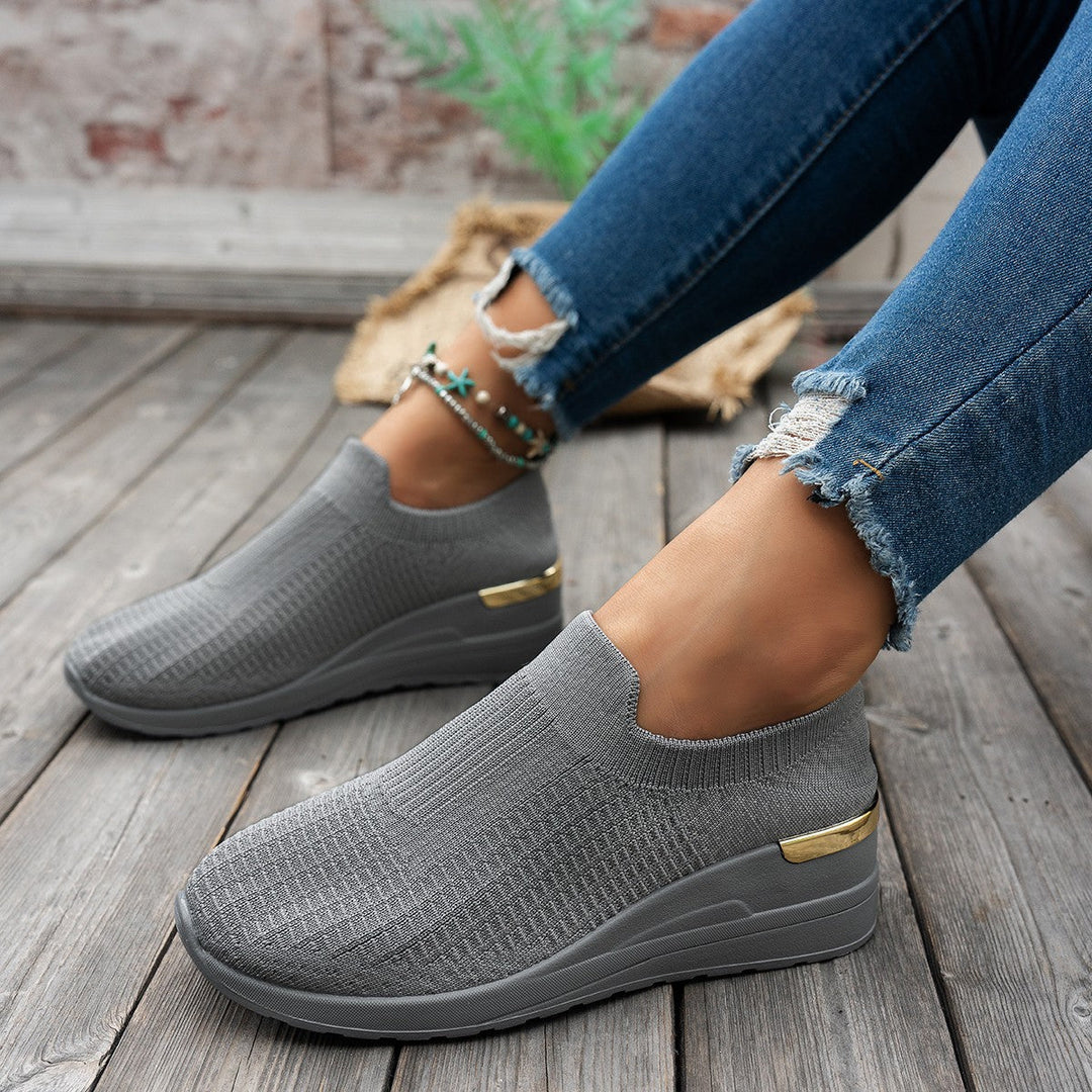 Damen Sneakers mit rutschfester Sohle und modischem Leopardenmuster Drune