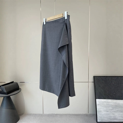 Damen Eleganter Wickelrock Drune