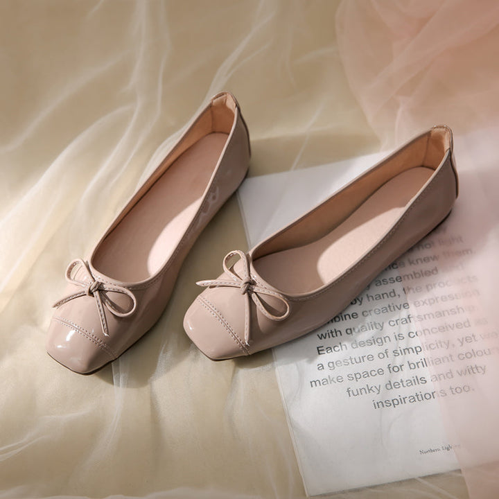Damen Ballerinas mit zartem Schleifendetail und weichem Innenfutter Drune