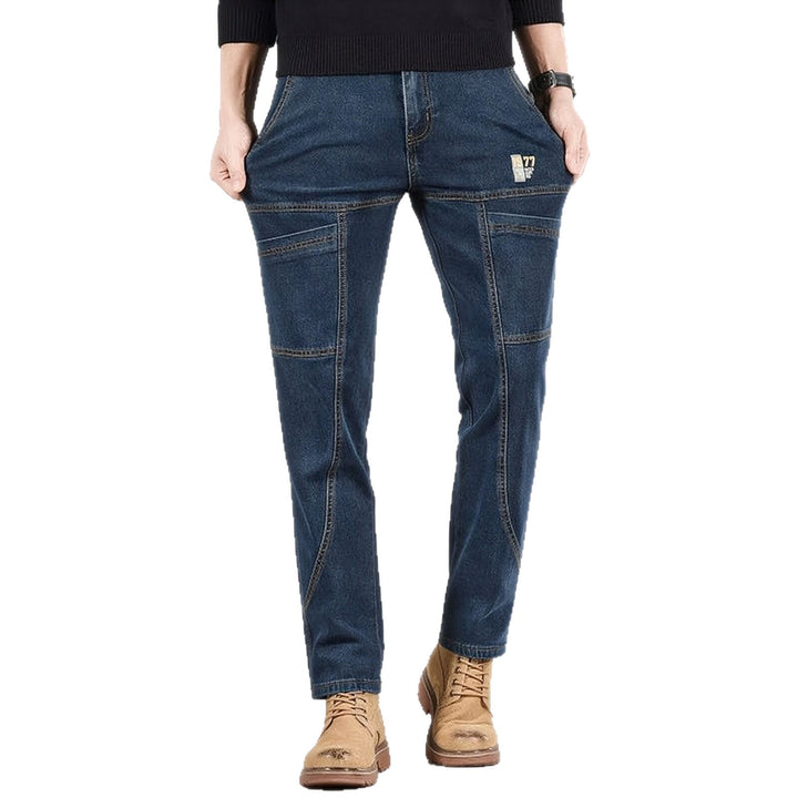 Herren Bequeme und stylische Workwear Denim Hose Drune