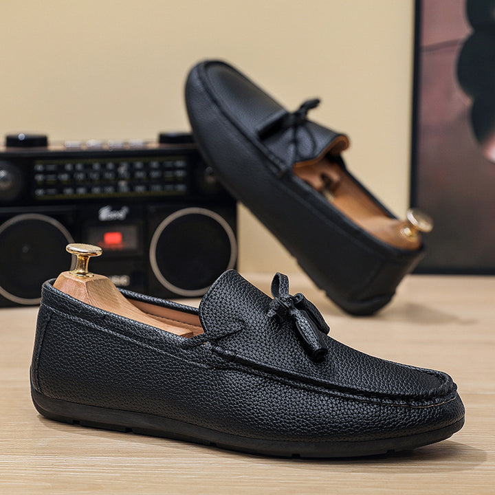 Herren Elegante Mokassins mit modischem Schnürdetail Drune