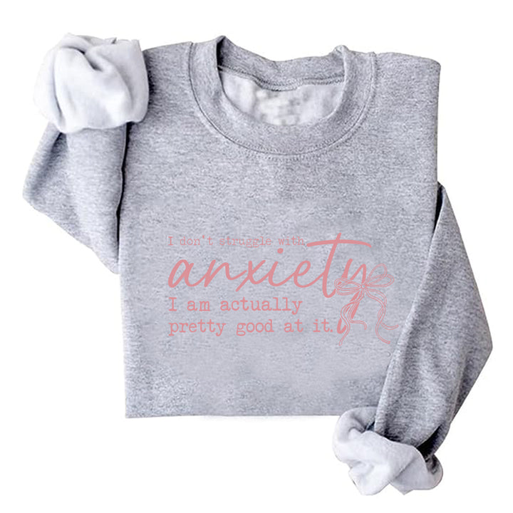 Damen Sweatshirt mit motivierender Botschaft und kreativem Design Drune