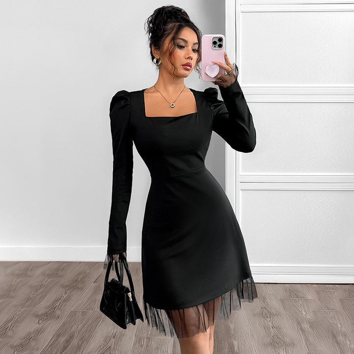 Damen Elegantes Kleid Drune