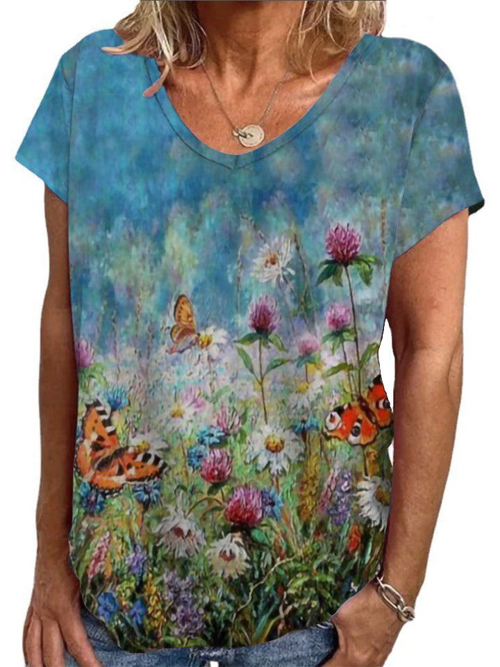 Damen T-Shirt mit einzigartigem Mandala-Design Drune